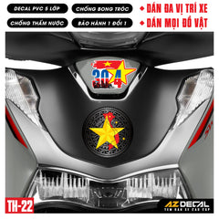 Sticker Dán Xe Máy, Xe Điện, Xe Đạp, Mũ Bảo Hiểm | TH-22