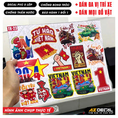 Sticker Dán Xe Máy, Xe Điện, Xe Đạp, Mũ Bảo Hiểm | TH-23