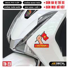 Sticker Dán Xe Máy, Xe Điện, Xe Đạp, Mũ Bảo Hiểm | TH-23