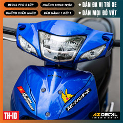 Sticker Dán Xe Máy, Xe Điện, Xe Đạp, Mũ Bảo Hiểm | TH-10