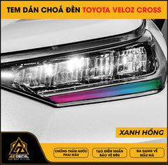 Tem Dán Chóa Đèn Toyota Veloz Cross