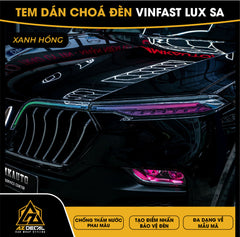 Tem Dán Chóa Đèn Vinfast LUX SA