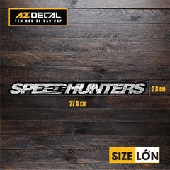 Tem Đa Vị Trí Xe Máy - Tem MOLTAL METAL Mẫu Chữ SPEEDHUNTERS size lớn