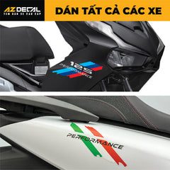 Tem Đa Vị Trí Xe Máy - Tem PERFORMANCE In UV Cao Cấp