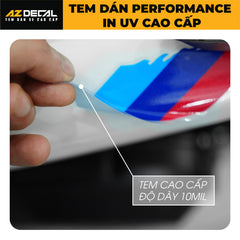 Tem Đa Vị Trí Xe Máy - Tem PERFORMANCE In UV Cao Cấp