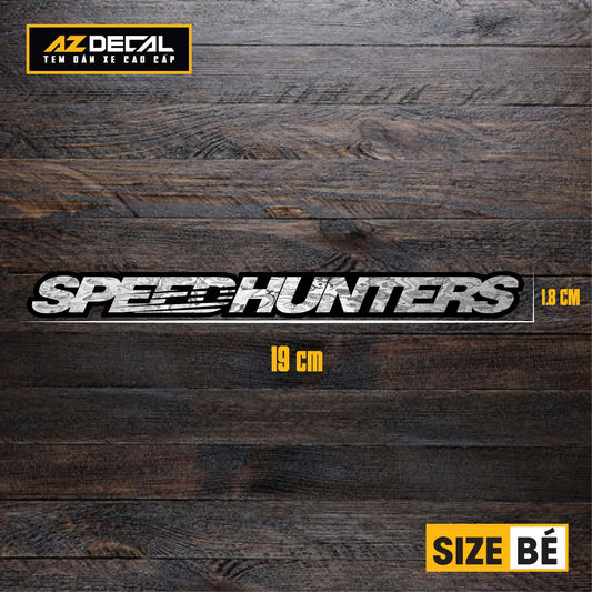 Tem Đa Vị Trí Xe Máy - Tem MOLTAL METAL Mẫu Chữ SPEEDHUNTERS size bé