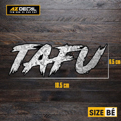 Tem Đa Vị Trí Xe Máy - Tem MOLTAL METAL Mẫu Chữ TAFU size bé