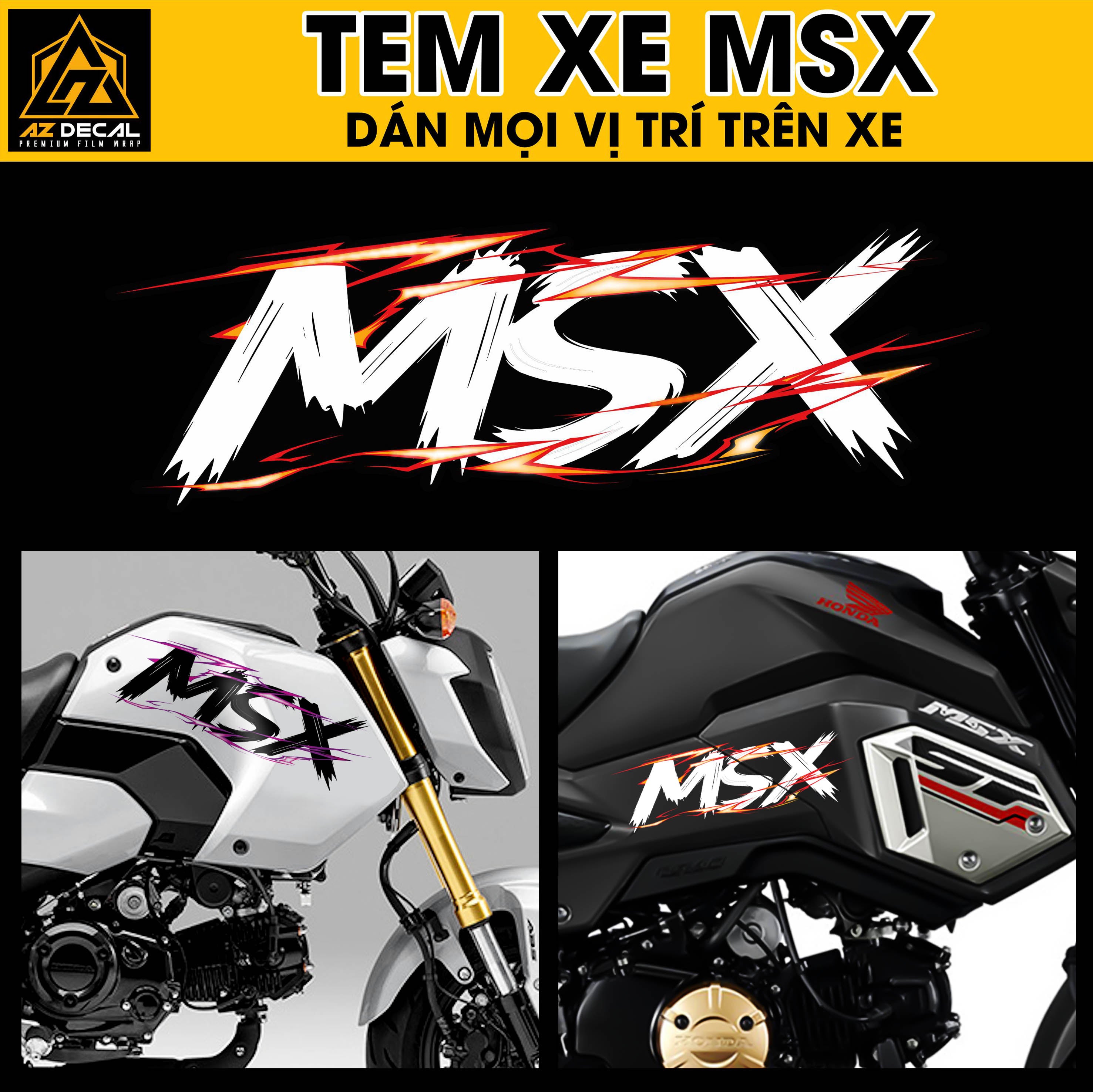 Tem Đa Vị Trí Xe Máy - Tia Sét Hãng Xe MSX