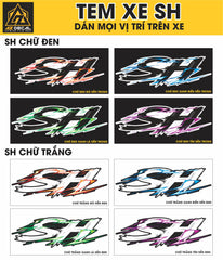 Tem Đa Vị Trí Xe Máy - Tia Sét Hãng Xe SH