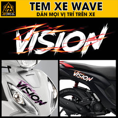 Tem Đa Vị Trí Xe Máy - Tia Sét Hãng Xe VISION