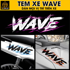 Tem Đa Vị Trí Xe Máy - Tia Sét Hãng Xe Wave