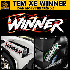 Tem Đa Vị Trí Xe Máy - Tia Sét Hãng Xe WINNER