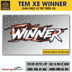 Tem Đa Vị Trí Xe Máy - Tia Sét Hãng Xe WINNER