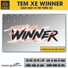 Tem Đa Vị Trí Xe Máy - Tia Sét Hãng Xe WINNER