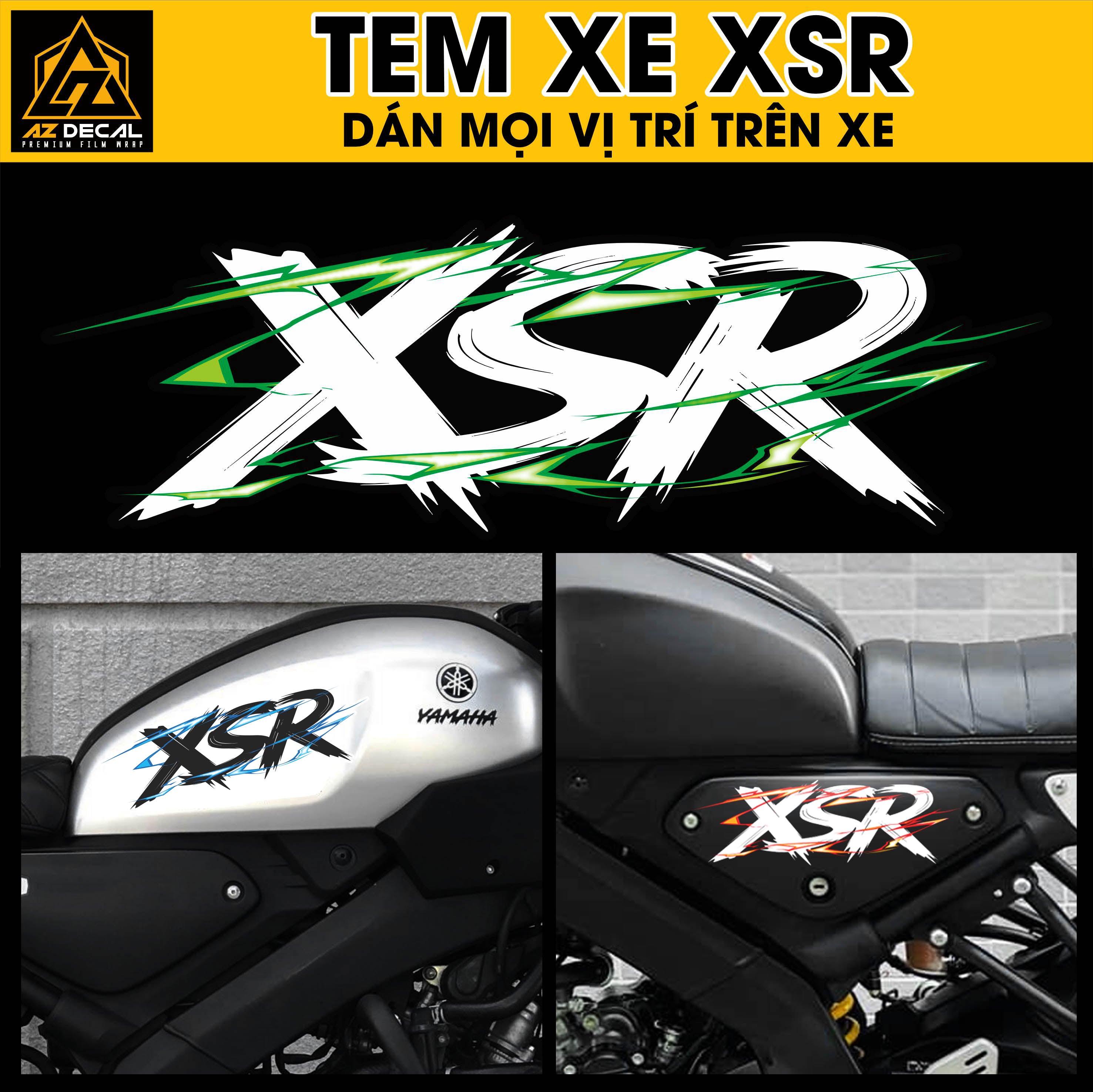 Tem Đa Vị Trí Xe Máy - Tia Sét Hãng Xe XSR