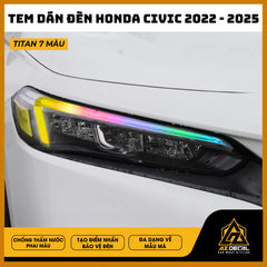 Tem Dán Chóa Đèn Honda Civic 2022-2025