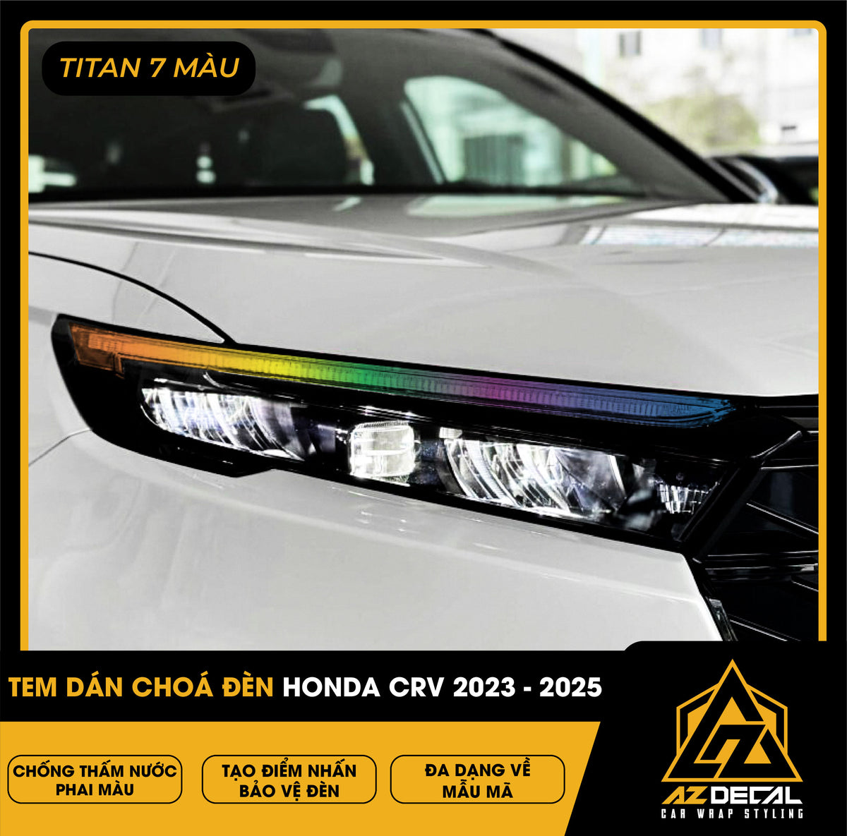 Tem Dán Chóa Đèn Honda CRV 2023-2025