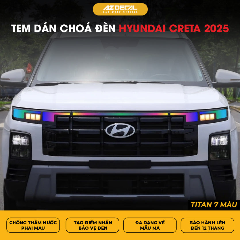 Tem Dán Chóa Đèn Hyundai Creta 2025