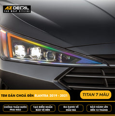 Tem Dán Chóa Đèn Hyundai Elantra 2019-2021