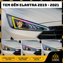 Tem Dán Chóa Đèn Hyundai Elantra 2019-2021