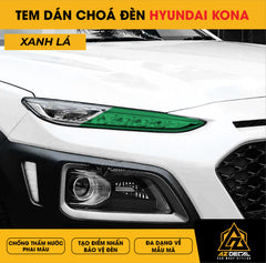 Tem Dán Chóa Đèn Hyundai Kona