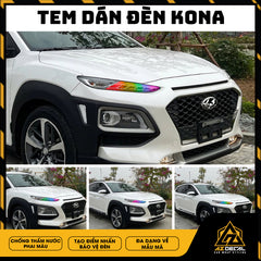 Tem Dán Chóa Đèn Hyundai Kona