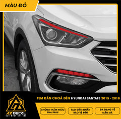 Tem Dán Chóa Đèn Hyundai Santafe 2015-2018