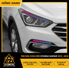 Tem Dán Chóa Đèn Hyundai Santafe 2015-2018