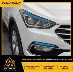 Tem Dán Chóa Đèn Hyundai Santafe 2015-2018