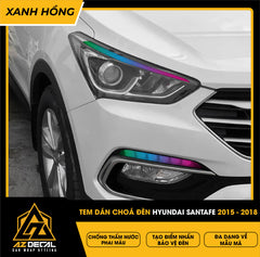 Tem Dán Chóa Đèn Hyundai Santafe 2015-2018