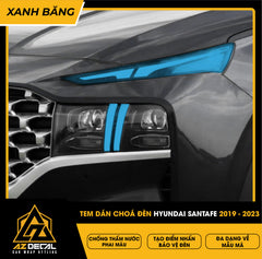 Tem Dán Chóa Đèn Hyundai Santafe 2019-2023