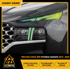 Tem Dán Chóa Đèn Hyundai Santafe 2019-2023