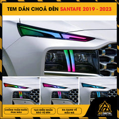Tem Dán Chóa Đèn Hyundai Santafe 2019-2023