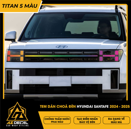 Tem Dán Chóa Đèn Hyundai Santafe 2024-2025