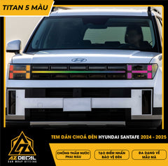 Tem Dán Chóa Đèn Hyundai Santafe 2024-2025