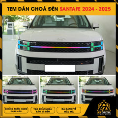 Tem Dán Chóa Đèn Hyundai Santafe 2024-2025