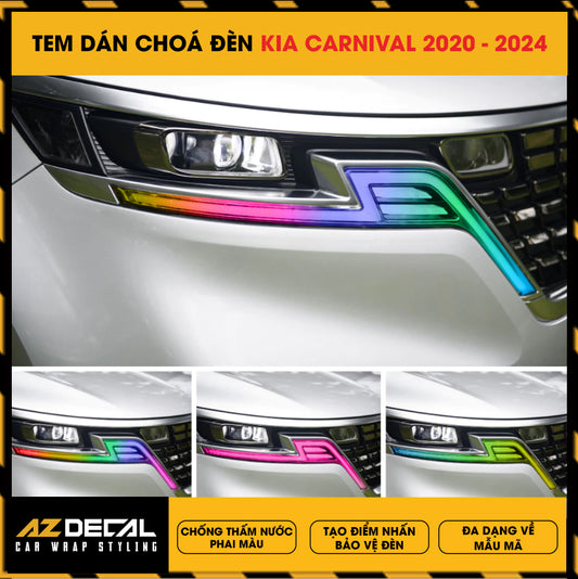 Tem Dán Chóa Đèn Kia Carnival 2020-2024