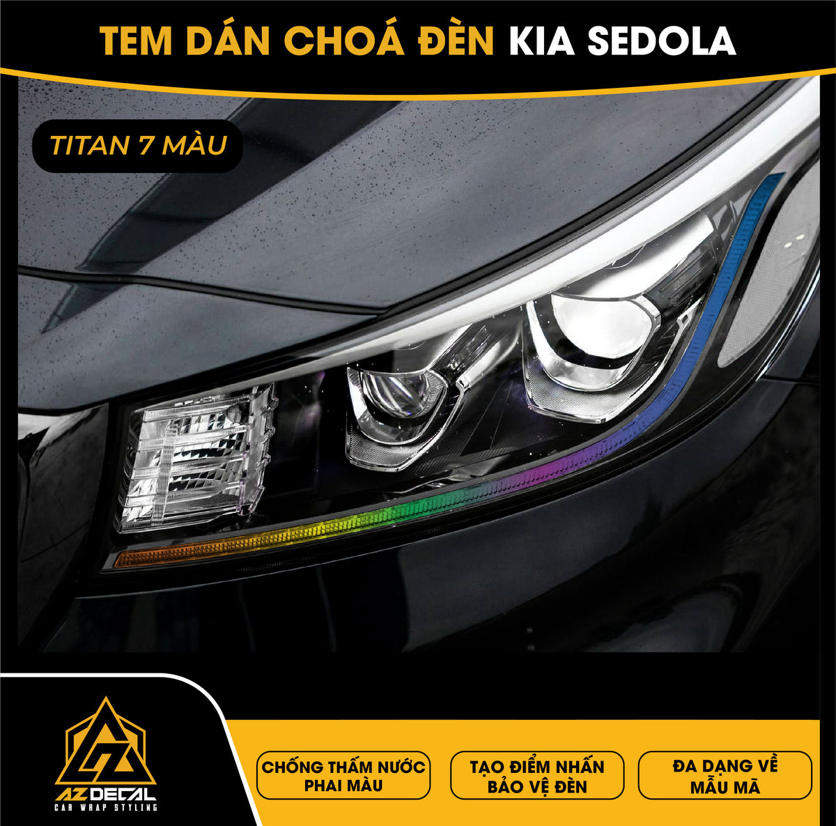 Tem Dán Chóa Đèn Kia Sedola