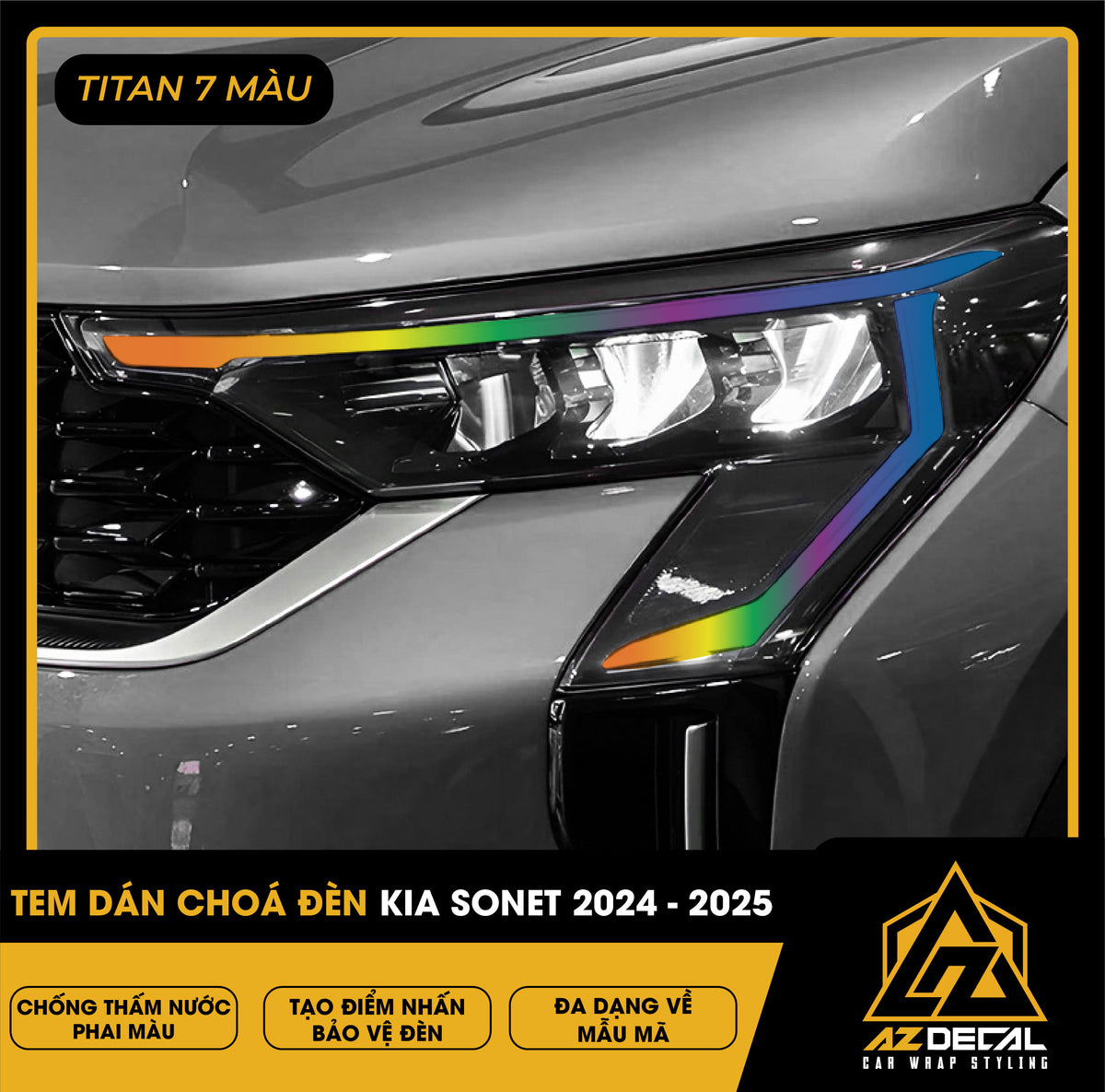 Tem Dán Chóa Đèn Kia Sonet 2024-2025