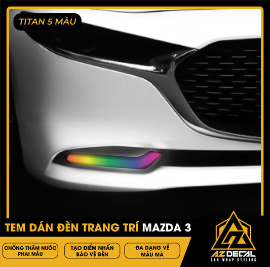 Tem Dán Chóa Đèn Mazda 3 2025