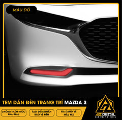 Tem Dán Chóa Đèn Mazda 3 2025