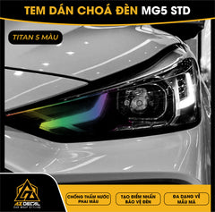 Tem Dán Chóa Đèn MG5 STD