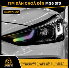 Tem Dán Chóa Đèn MG5 STD