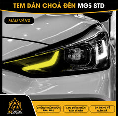Tem Dán Chóa Đèn MG5 STD