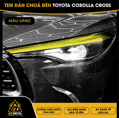 Tem Dán Chóa Đèn Toyota Corolla Cross