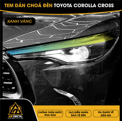 Tem Dán Chóa Đèn Toyota Corolla Cross