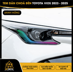 Tem Dán Chóa Đèn Toyota Vios 2023-2025
