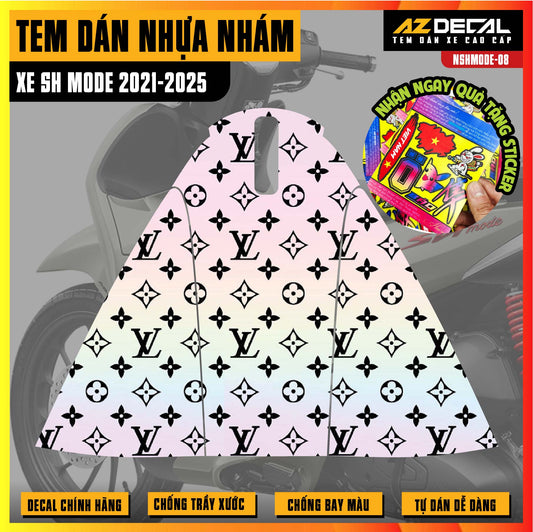 Tem nhựa nhám xe SH Mode - NSHMODE08