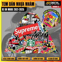 Tem nhựa nhám xe SH Mode - NSHMODE15