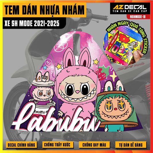 Tem nhựa nhám xe SH Mode - NSHMODE18